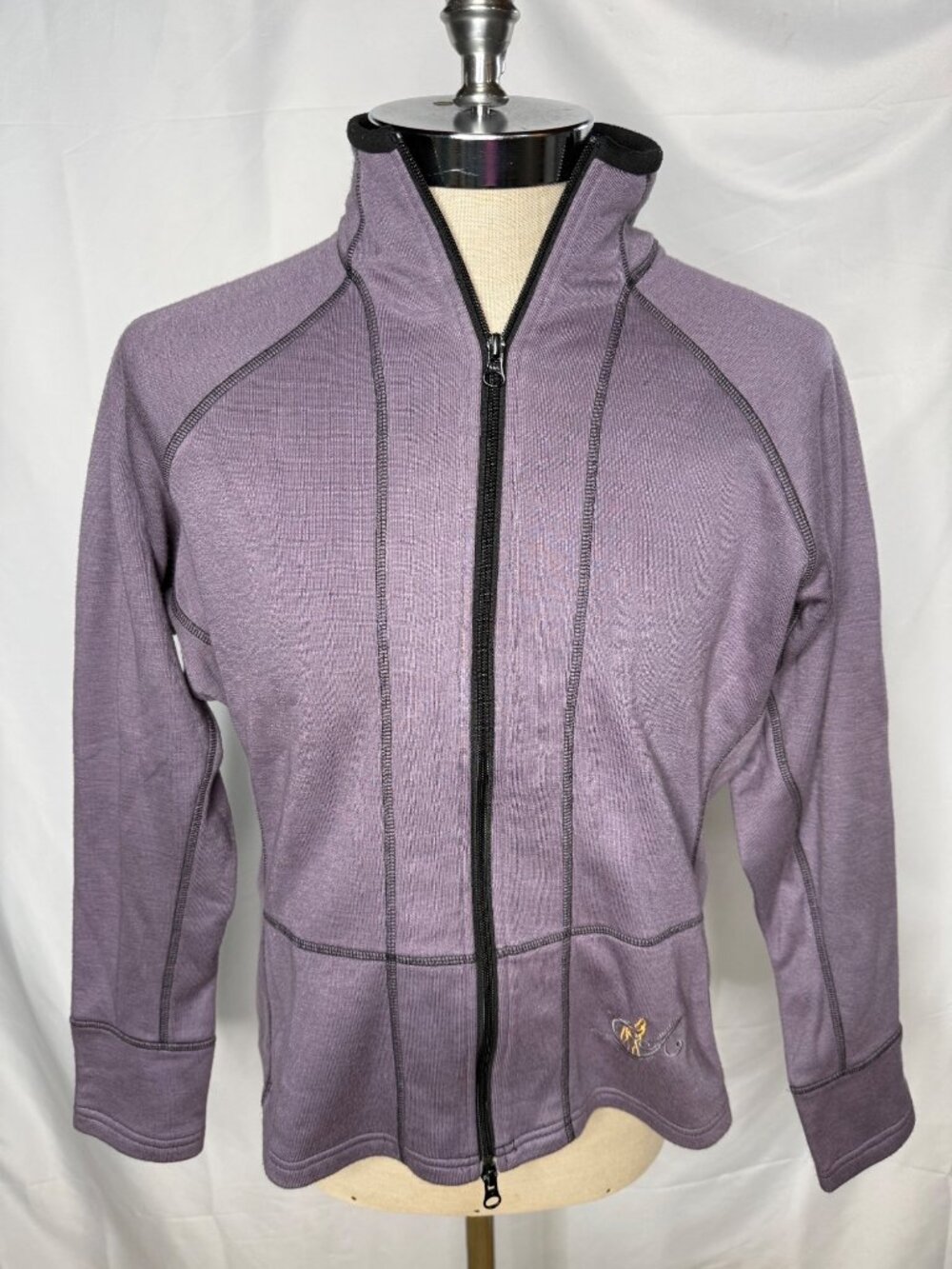 Kerrits Womens Purple Full-Zip Jacket Equestrian Riding Embroidered Size XL